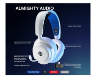 STEELSERIES Arctis Nova 7P white 61561 - 1185192 - zdjęcie 7